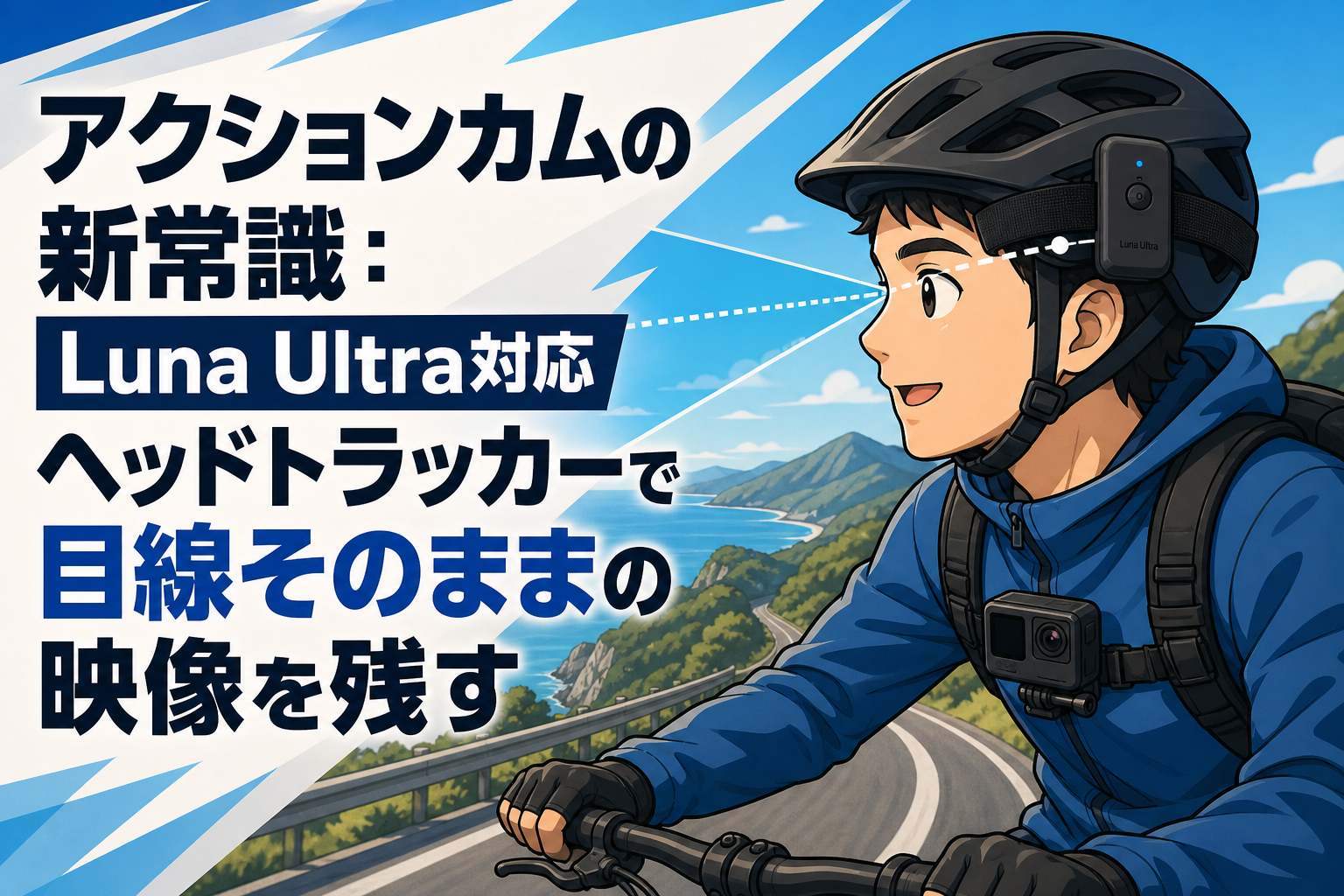 アクションカムの新常識：Luna Ultra対応ヘッドトラッカーで目線そのままの映像を残す