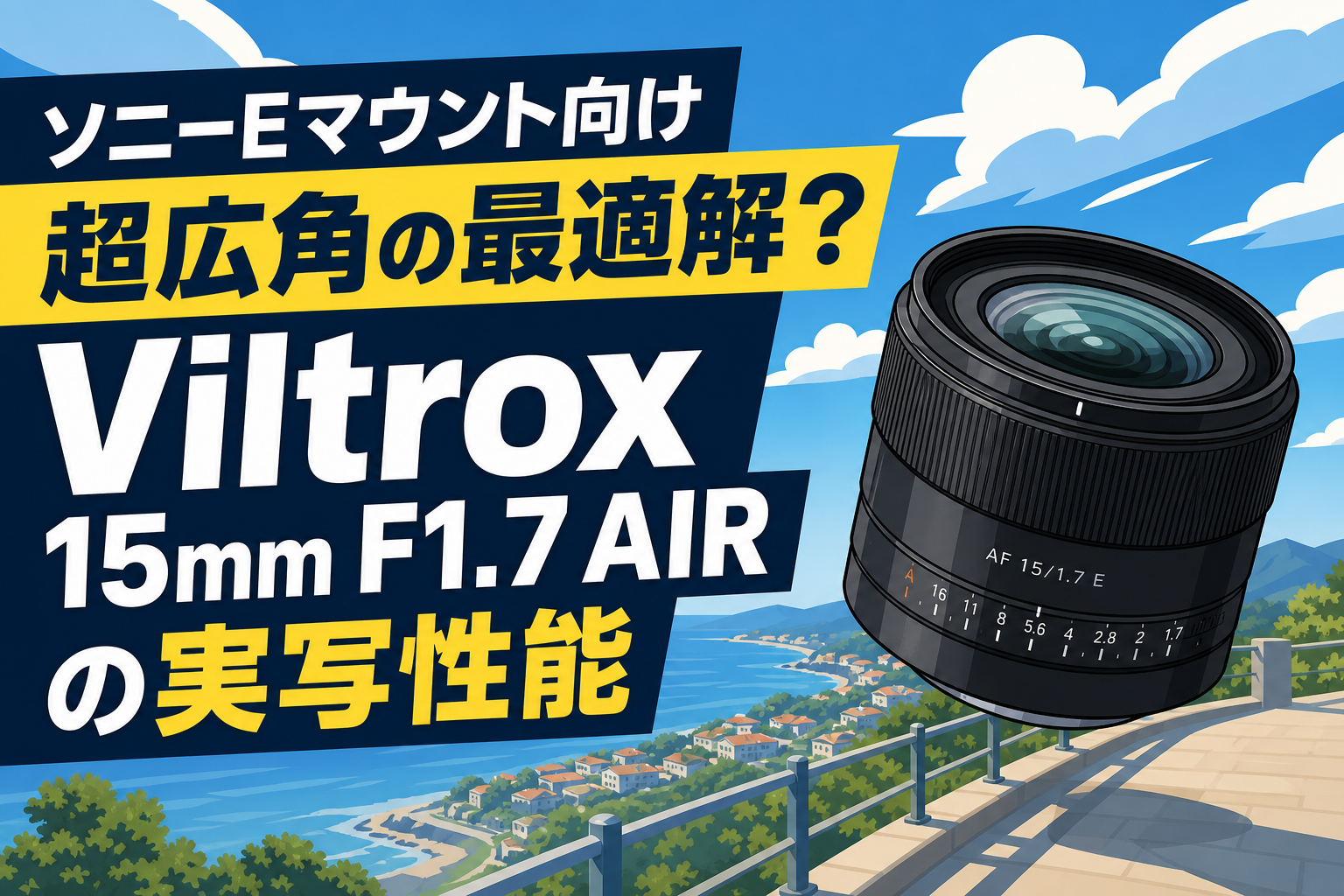 ソニーEマウント向け超広角の最適解？Viltrox 15mm F1.7 AIR の実写性能