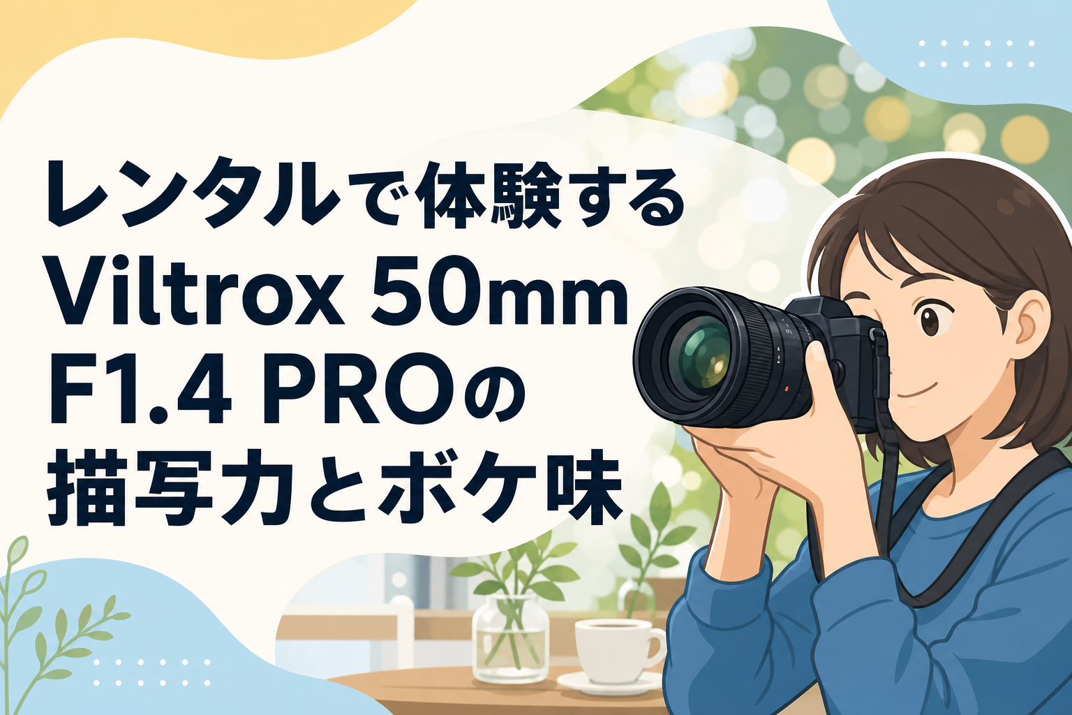 レンタルで体験するViltrox 50mm F1.4 PROの描写力とボケ味