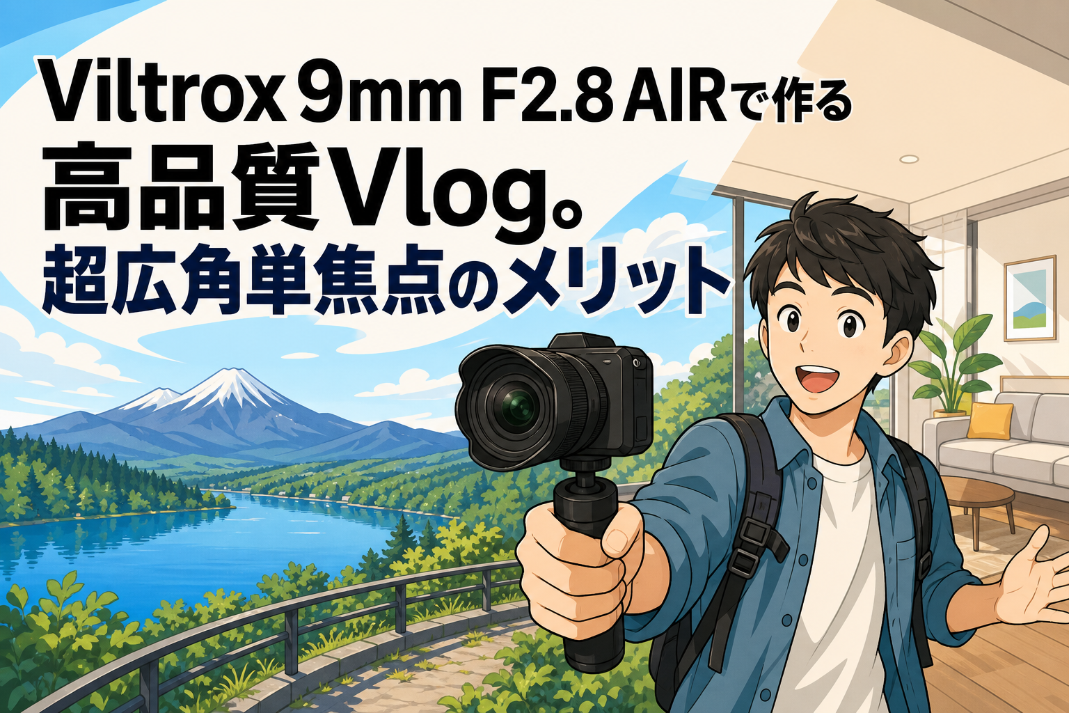 Viltrox 9mm F2.8 AIRで作る高品質Vlog。超広角単焦点のメリット