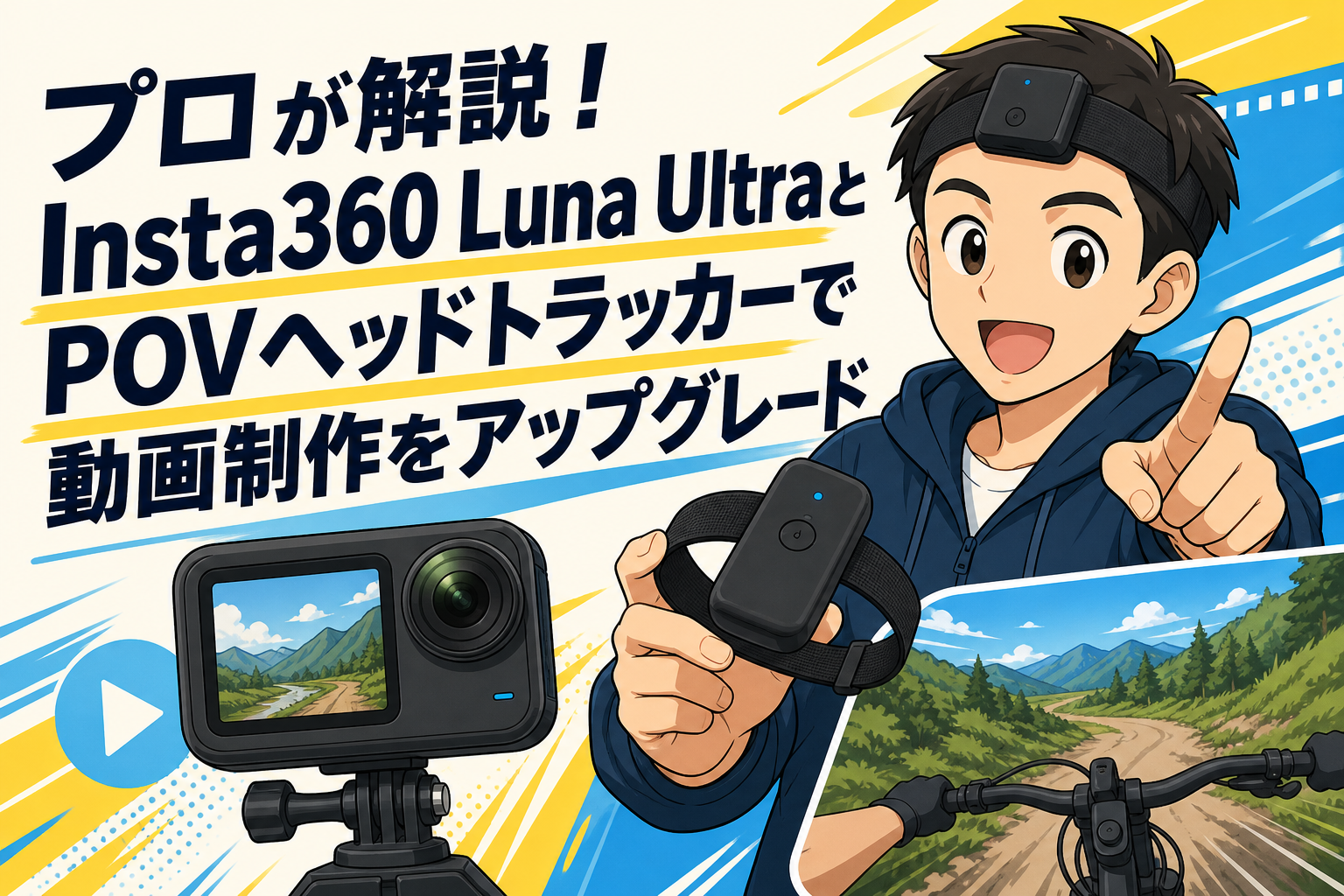 プロが解説！Insta360 Luna UltraとPOVヘッドトラッカーで動画制作をアップグレード