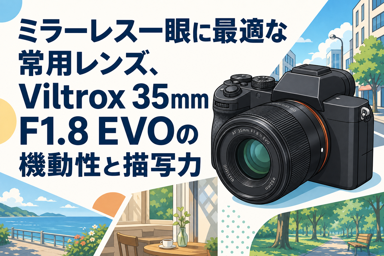ミラーレス一眼に最適な常用レンズ、Viltrox 35mm F1.8 EVOの機動性と描写力