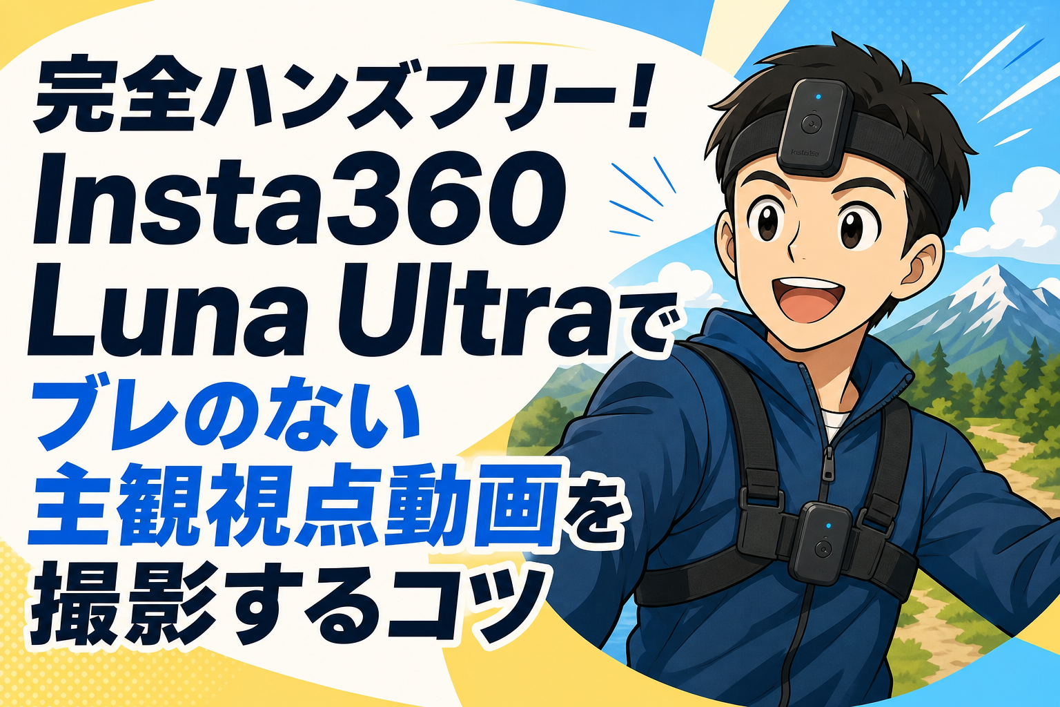 完全ハンズフリー！Insta360 Luna Ultraでブレのない主観視点動画を撮影するコツ