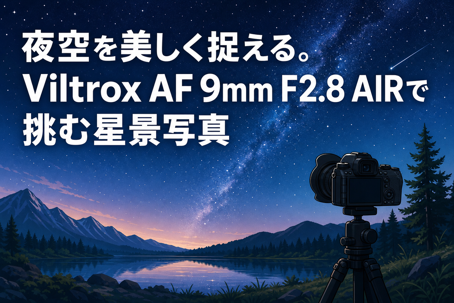 夜空を美しく捉える。Viltrox AF 9mm F2.8 AIRで挑む星景写真