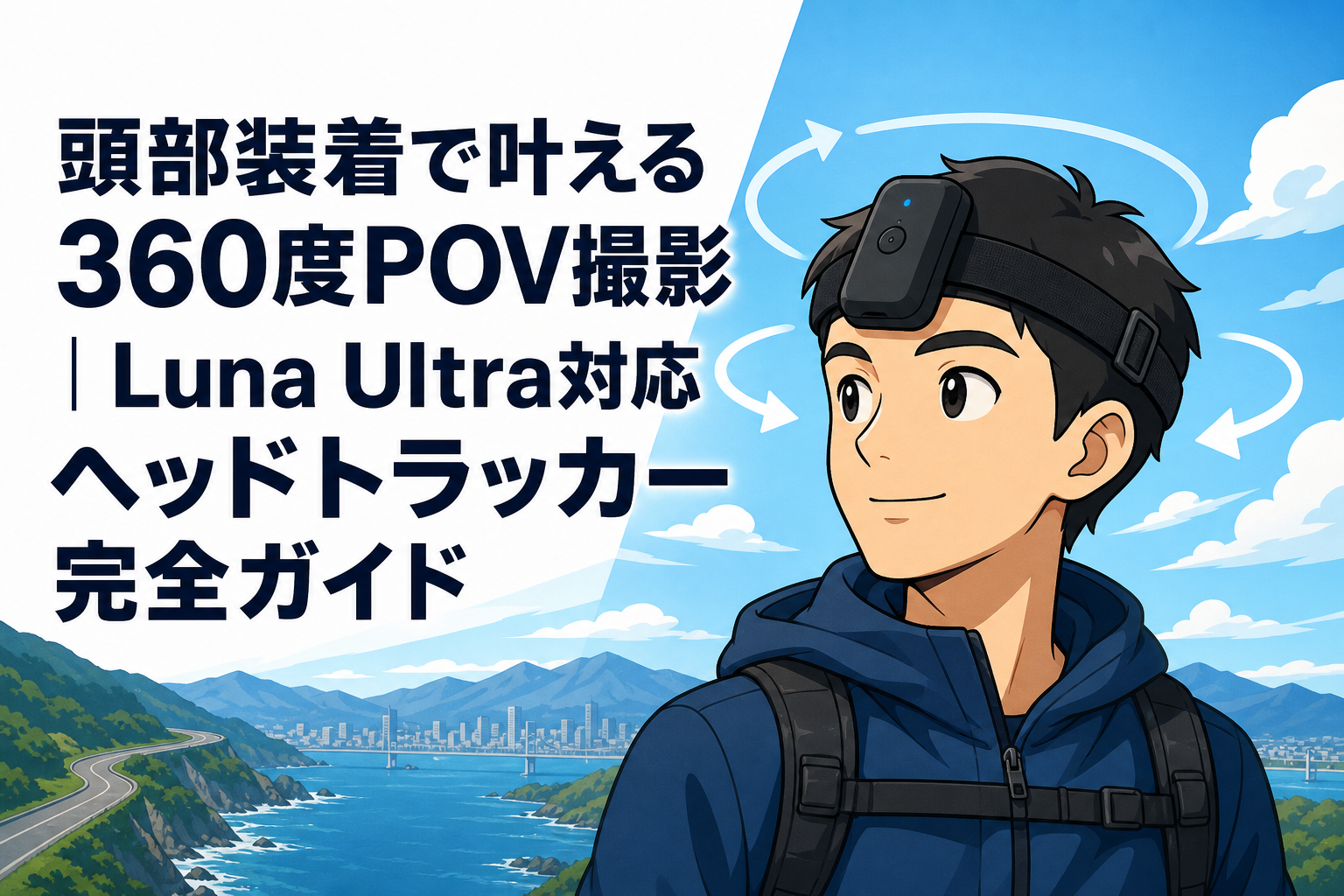 頭部装着で叶える360度POV撮影｜Luna Ultra対応ヘッドトラッカー完全ガイド