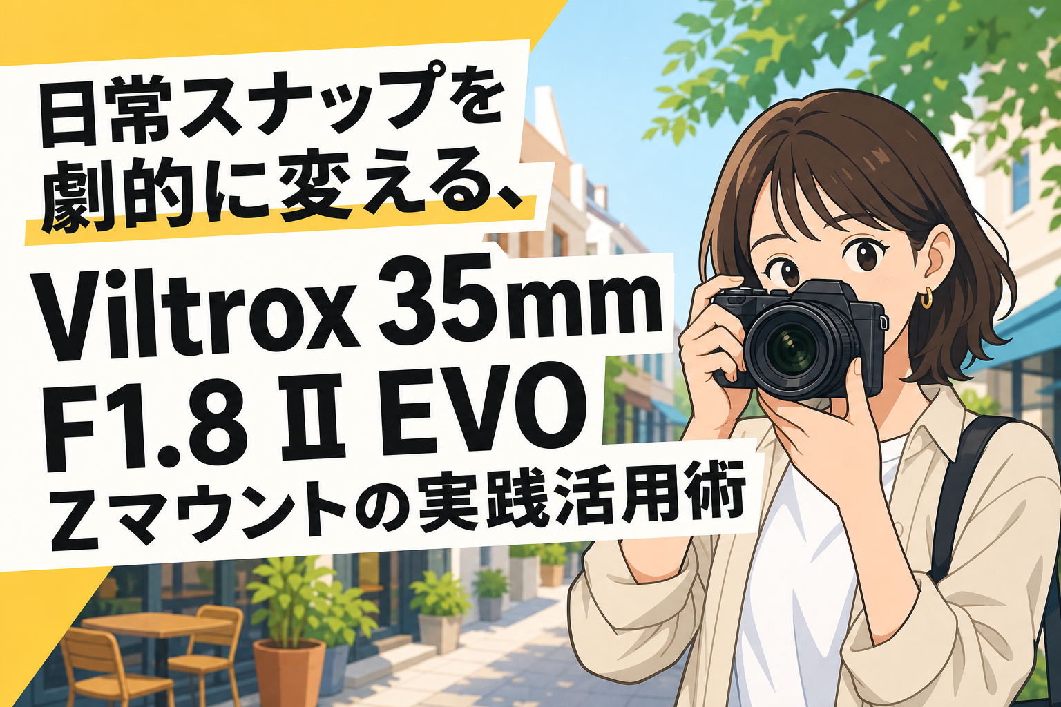 日常スナップを劇的に変える、Viltrox 35mm F1.8 II EVO Zマウントの実践活用術