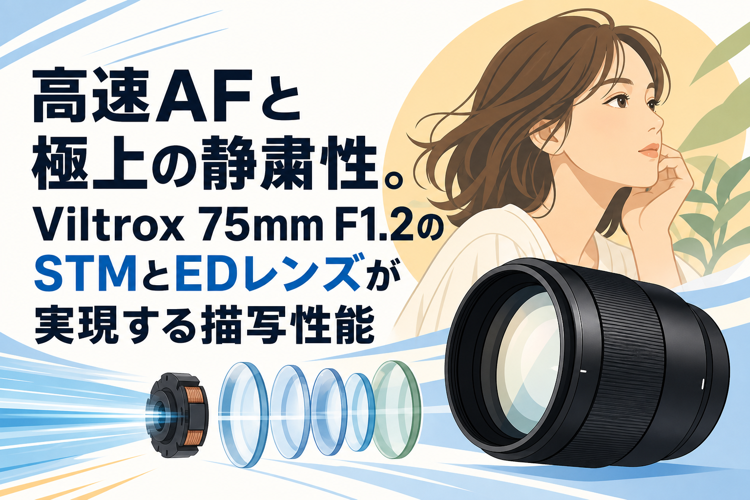 高速AFと極上の静粛性。Viltrox 75mm F1.2のSTMとEDレンズが実現する描写性能