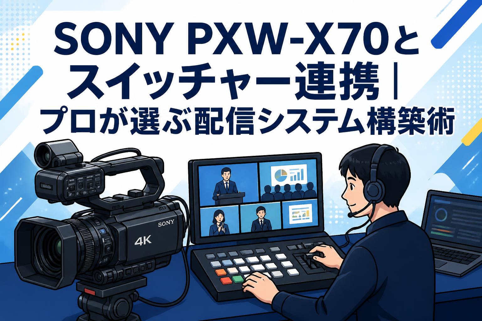 SONY PXW-X70とスイッチャー連携｜プロが選ぶ配信システム構築術
