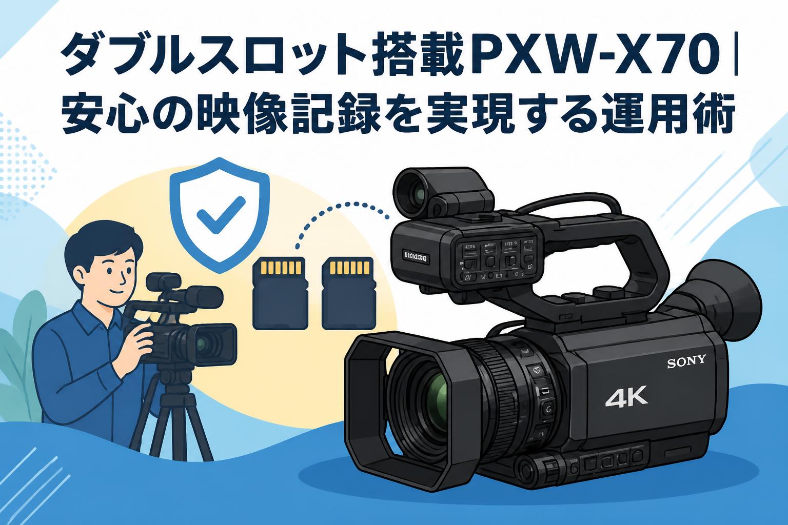 ダブルスロット搭載PXW-X70｜安心の映像記録を実現する運用術