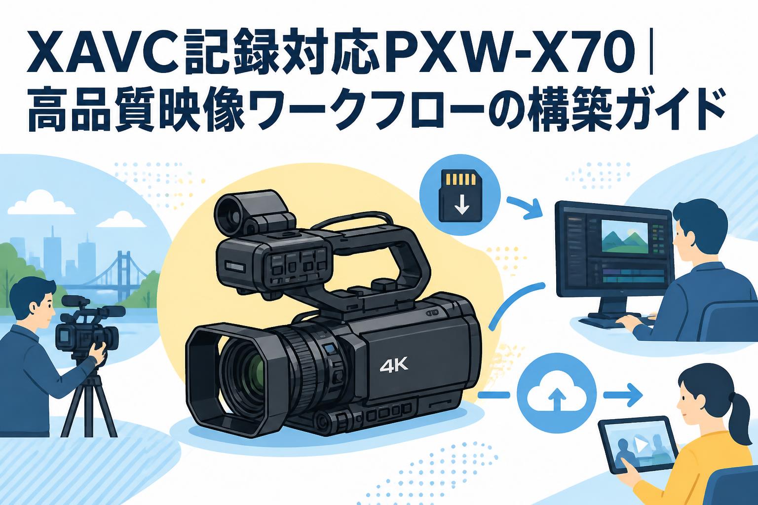 XAVC記録対応PXW-X70｜高品質映像ワークフローの構築ガイド