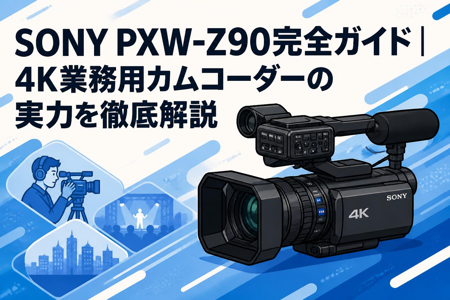 SONY PXW-Z90完全ガイド｜4K業務用カムコーダーの実力を徹底解説