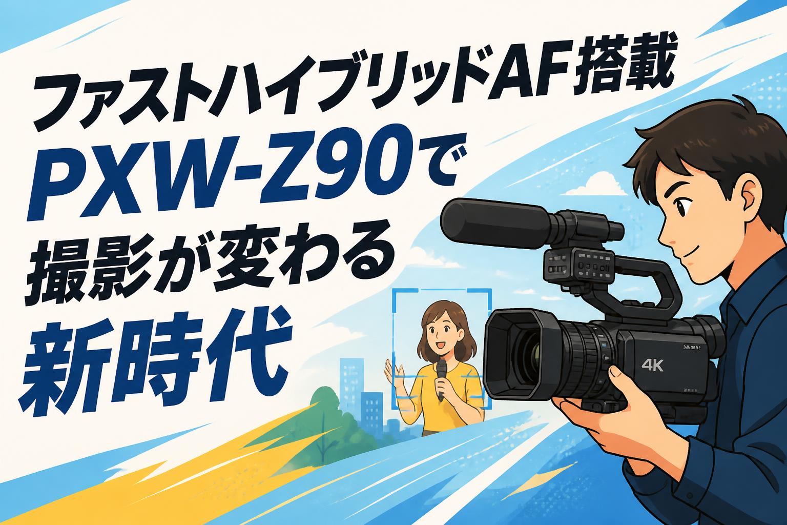 ファストハイブリッドAF搭載 PXW-Z90で撮影が変わる新時代