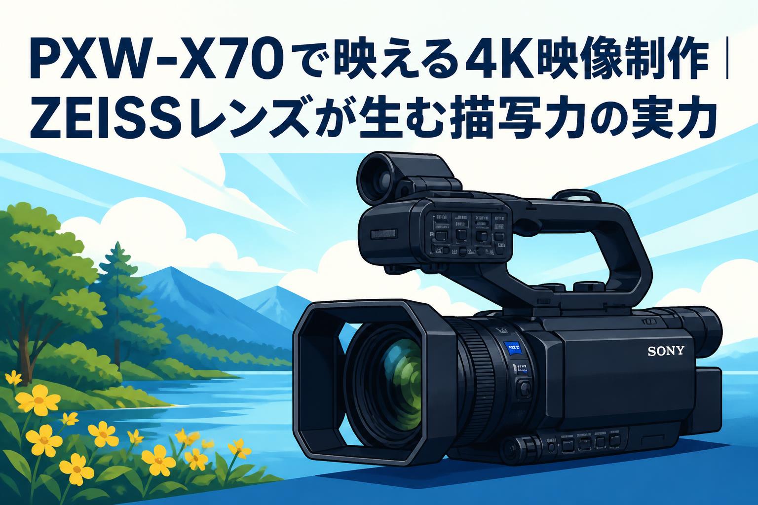 PXW-X70で映える4K映像制作｜ZEISSレンズが生む描写力の実力