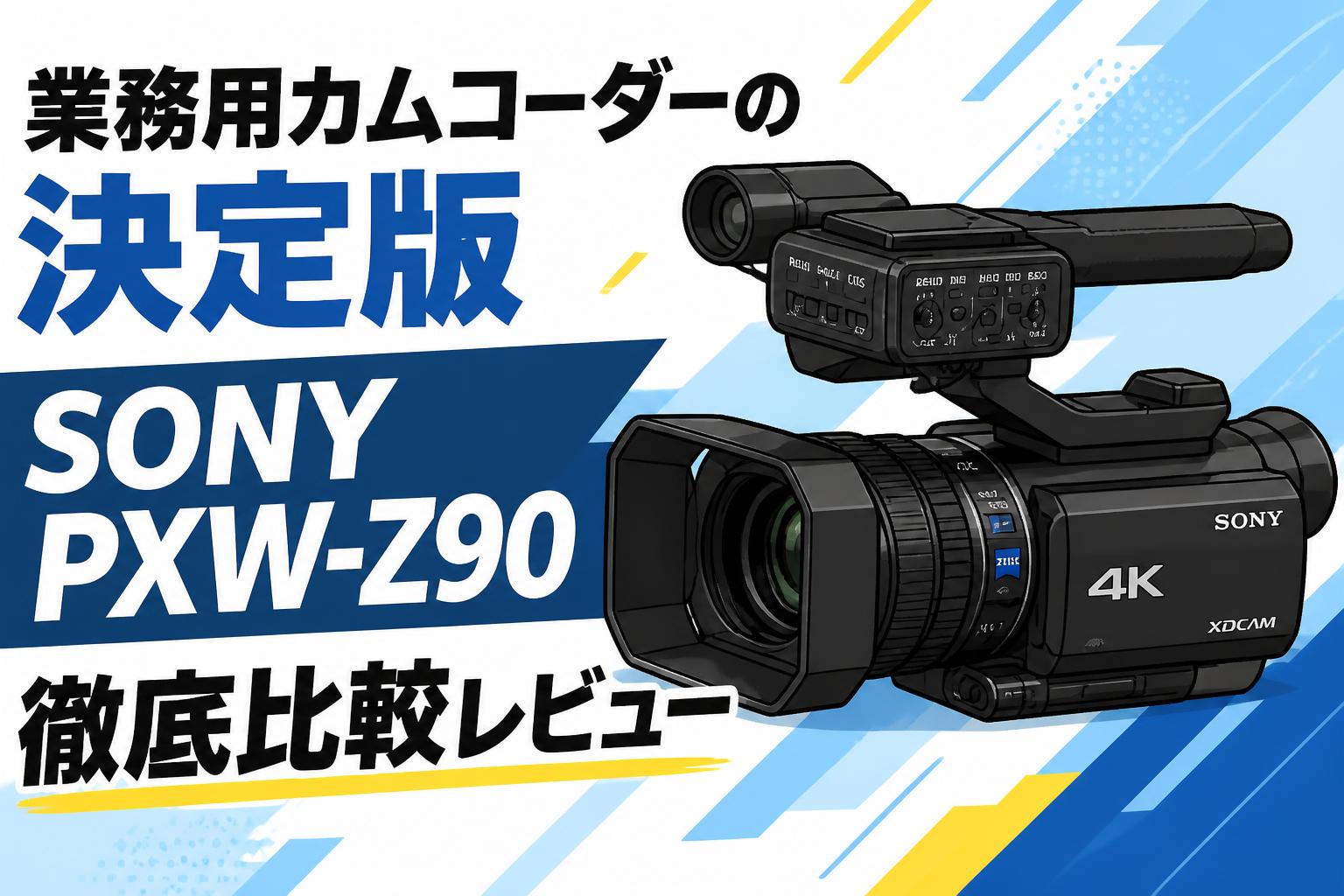業務用カムコーダーの決定版 SONY PXW-Z90徹底比較レビュー