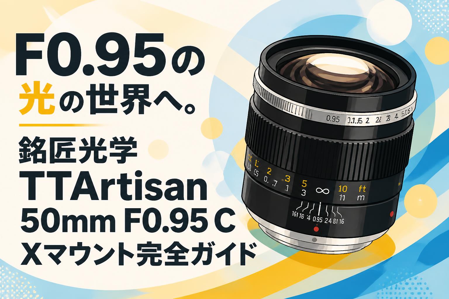F0.95の光の世界へ。銘匠光学 TTArtisan 50mm F0.95 C Xマウント完全ガイド