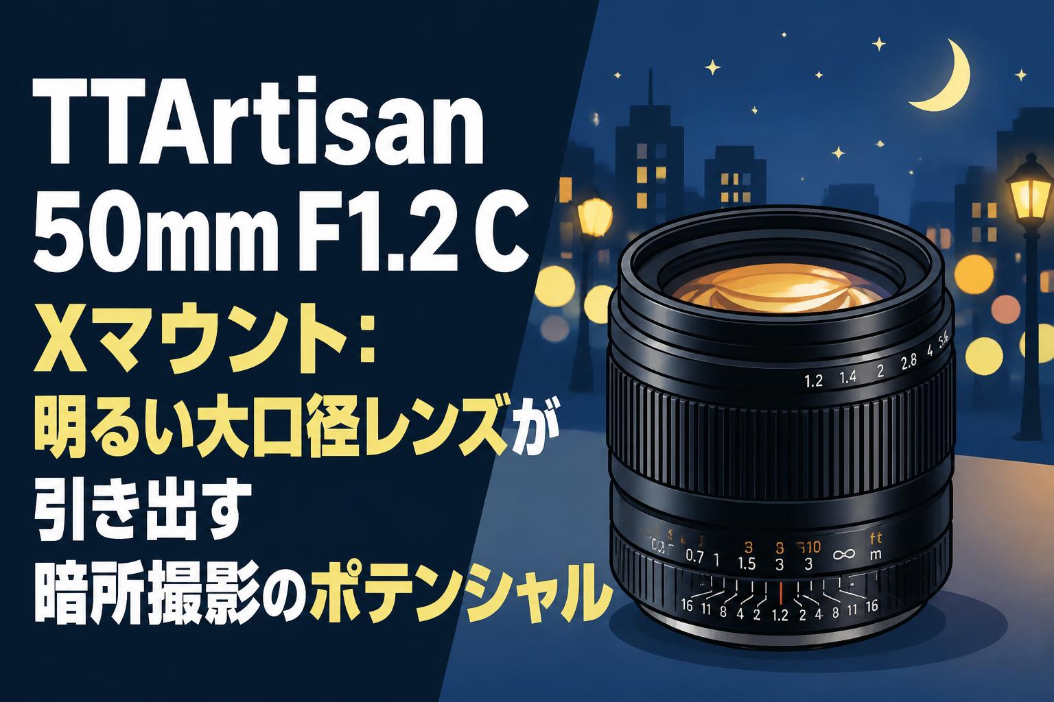 TTArtisan 50mm F1.2 C Xマウント：明るい大口径レンズが引き出す暗所撮影のポテンシャル