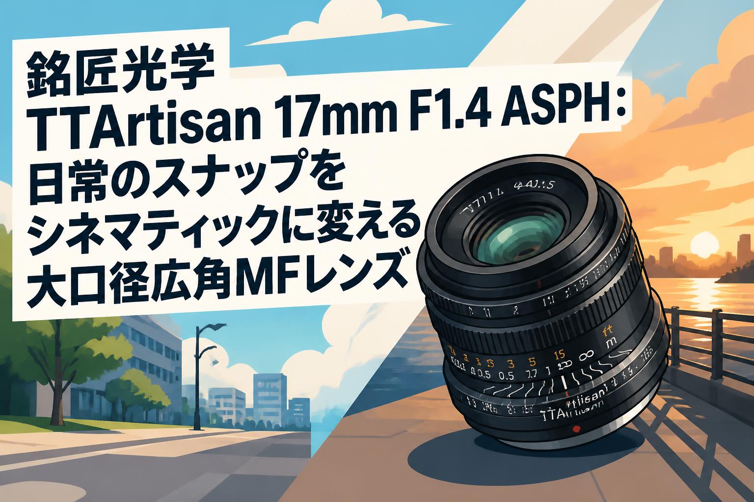 銘匠光学 TTArtisan 17mm F1.4 ASPH：日常のスナップをシネマティックに変える大口径広角MFレンズ