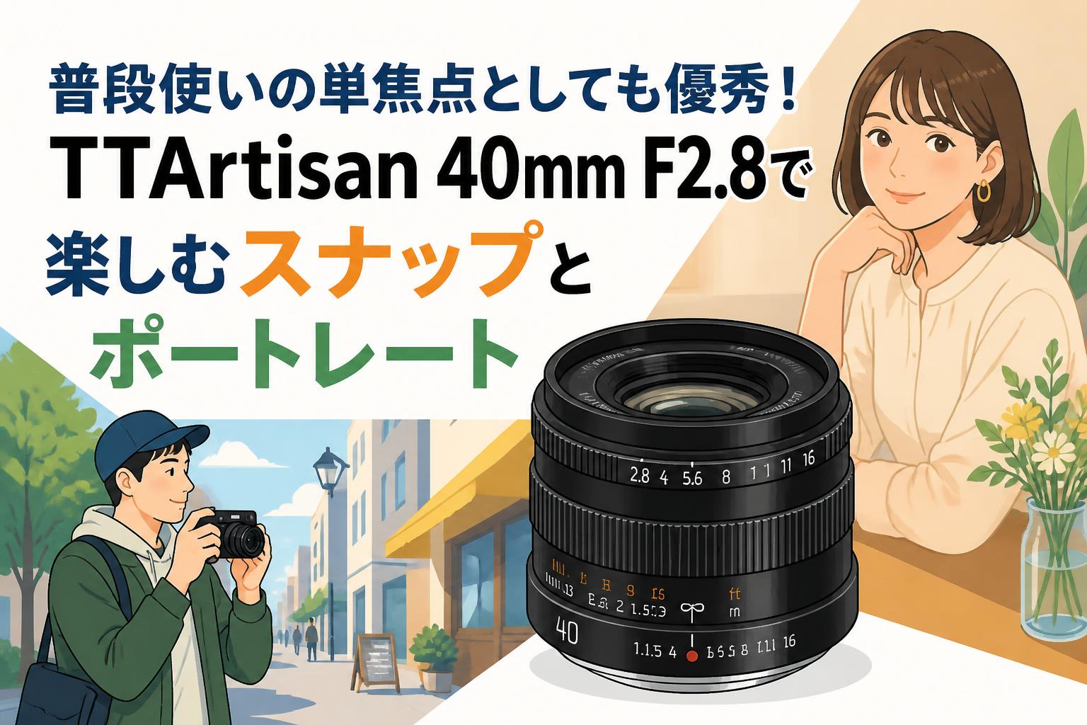 普段使いの単焦点としても優秀！TTArtisan 40mm F2.8で楽しむスナップとポートレート