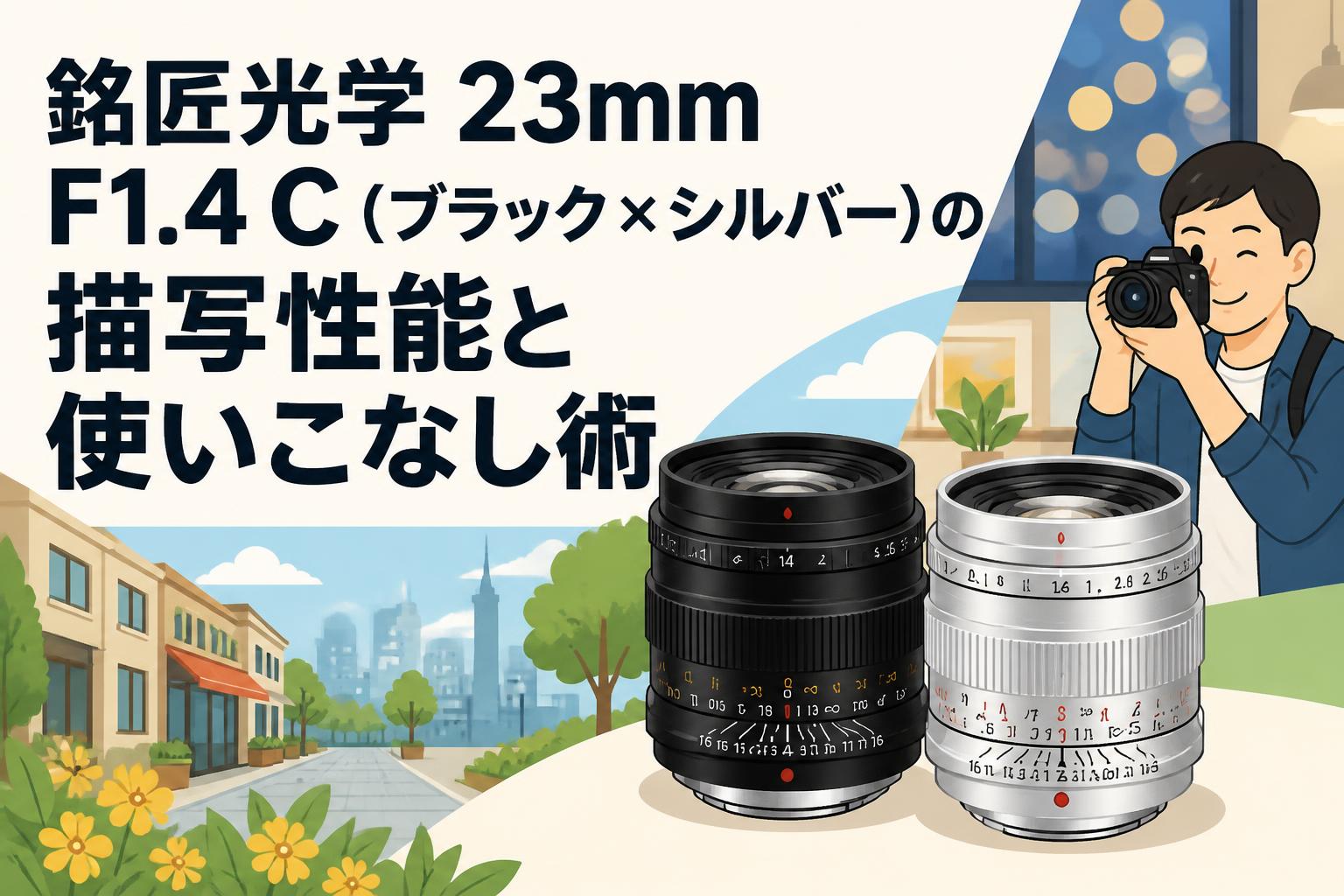 銘匠光学 23mm F1.4 C（ブラック×シルバー）の描写性能と使いこなし術