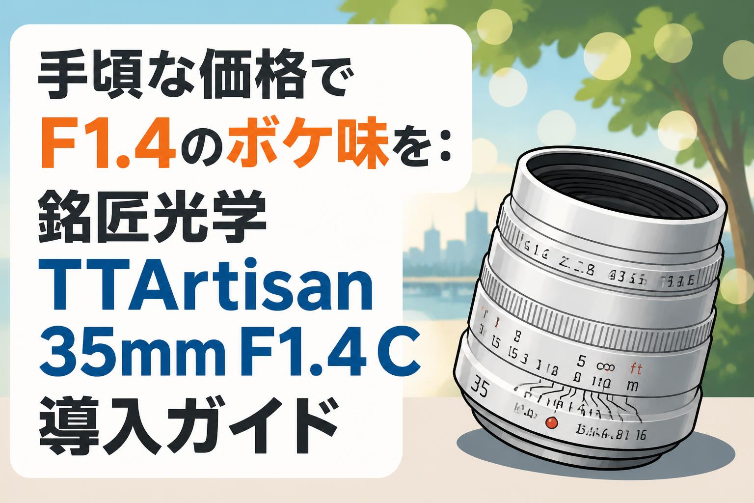 手頃な価格でF1.4のボケ味を：銘匠光学 TTArtisan 35mm F1.4 C 導入ガイド