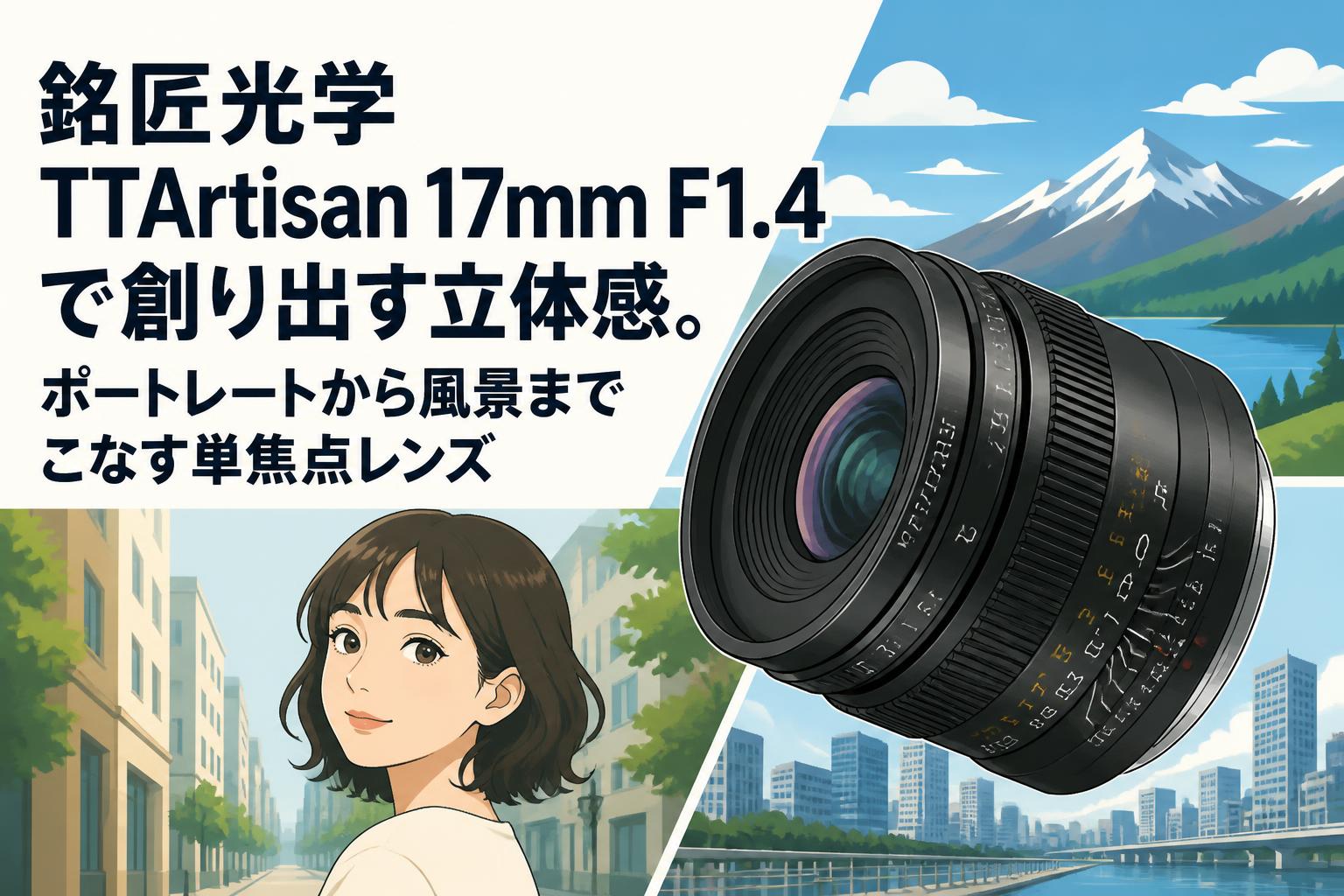 銘匠光学 TTArtisan 17mm F1.4 で創り出す立体感。ポートレートから風景までこなす単焦点レンズ