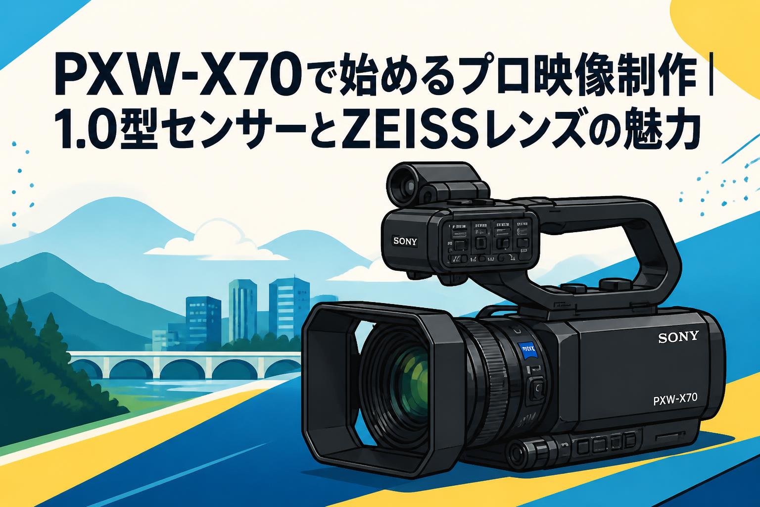 PXW-X70で始めるプロ映像制作｜1.0型センサーとZEISSレンズの魅力