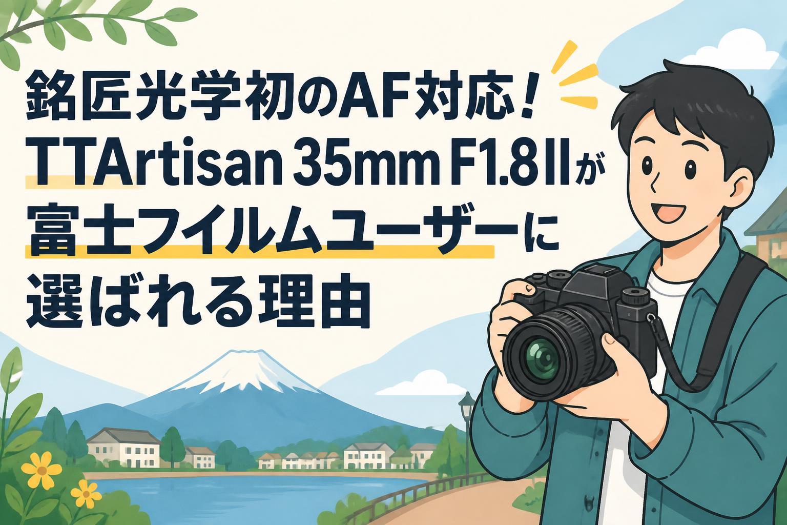 銘匠光学初のAF対応！TTArtisan 35mm F1.8 IIが富士フイルムユーザーに選ばれる理由