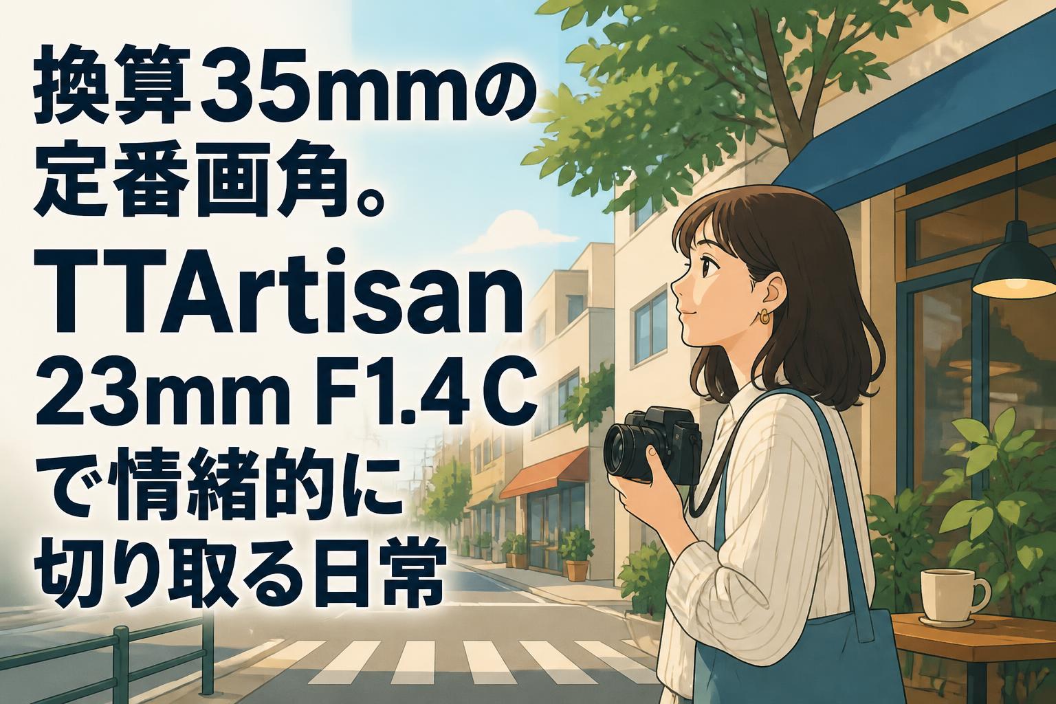 換算35mmの定番画角。TTArtisan 23mm F1.4 C で情緒的に切り取る日常