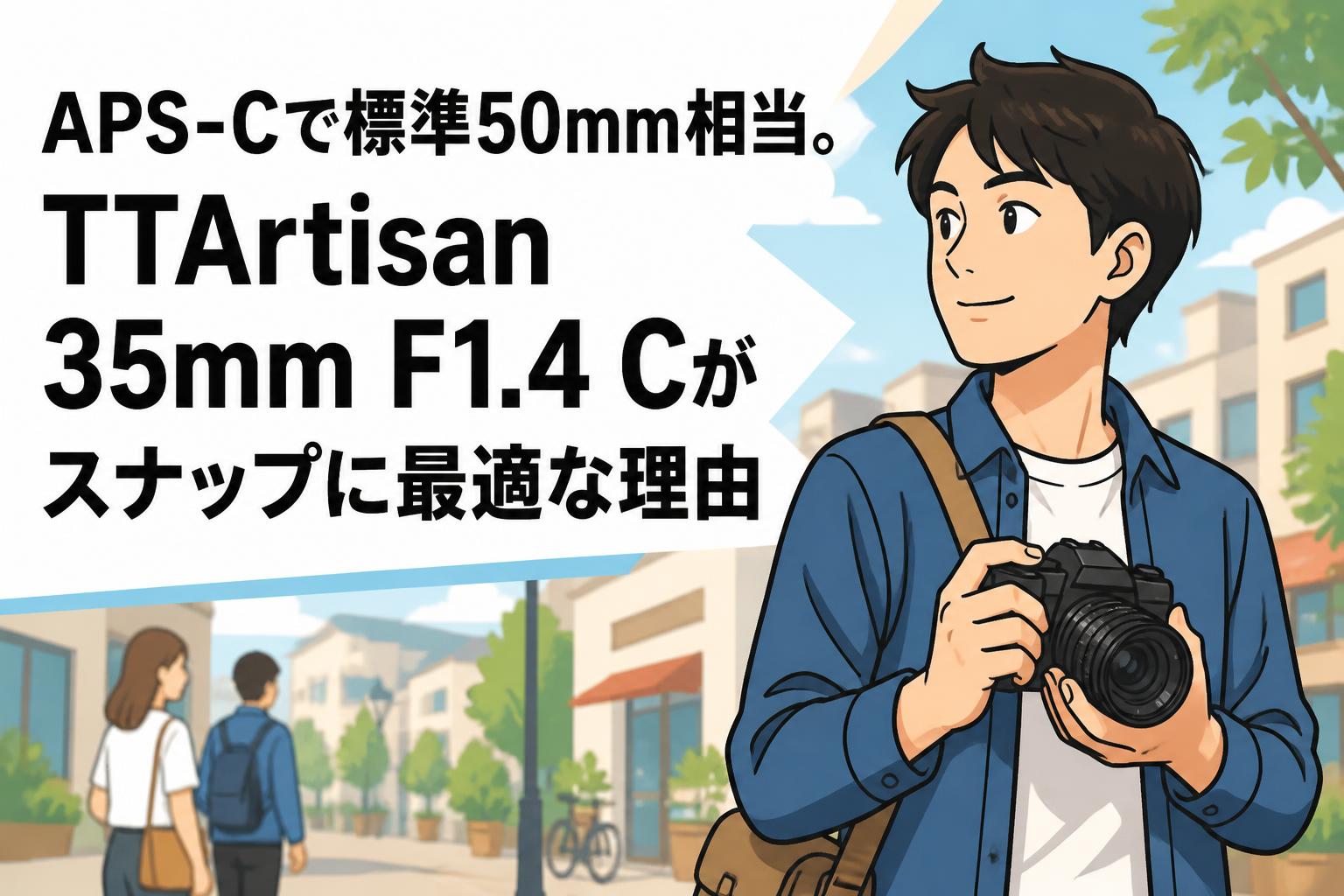 APS-Cで標準50mm相当。TTArtisan 35mm F1.4 Cがスナップに最適な理由