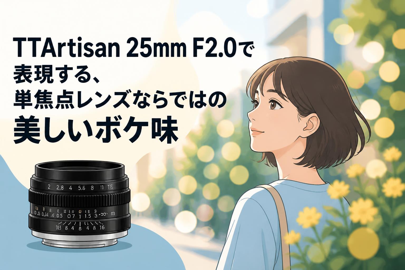 TTArtisan 25mm F2.0で表現する、単焦点レンズならではの美しいボケ味