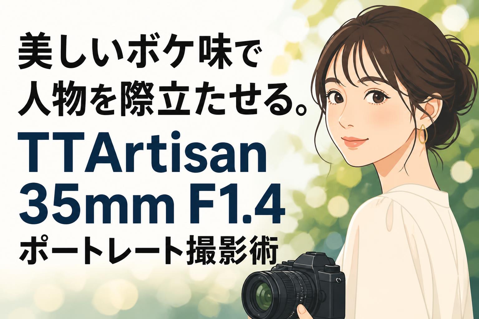 美しいボケ味で人物を際立たせる。TTArtisan 35mm F1.4ポートレート撮影術