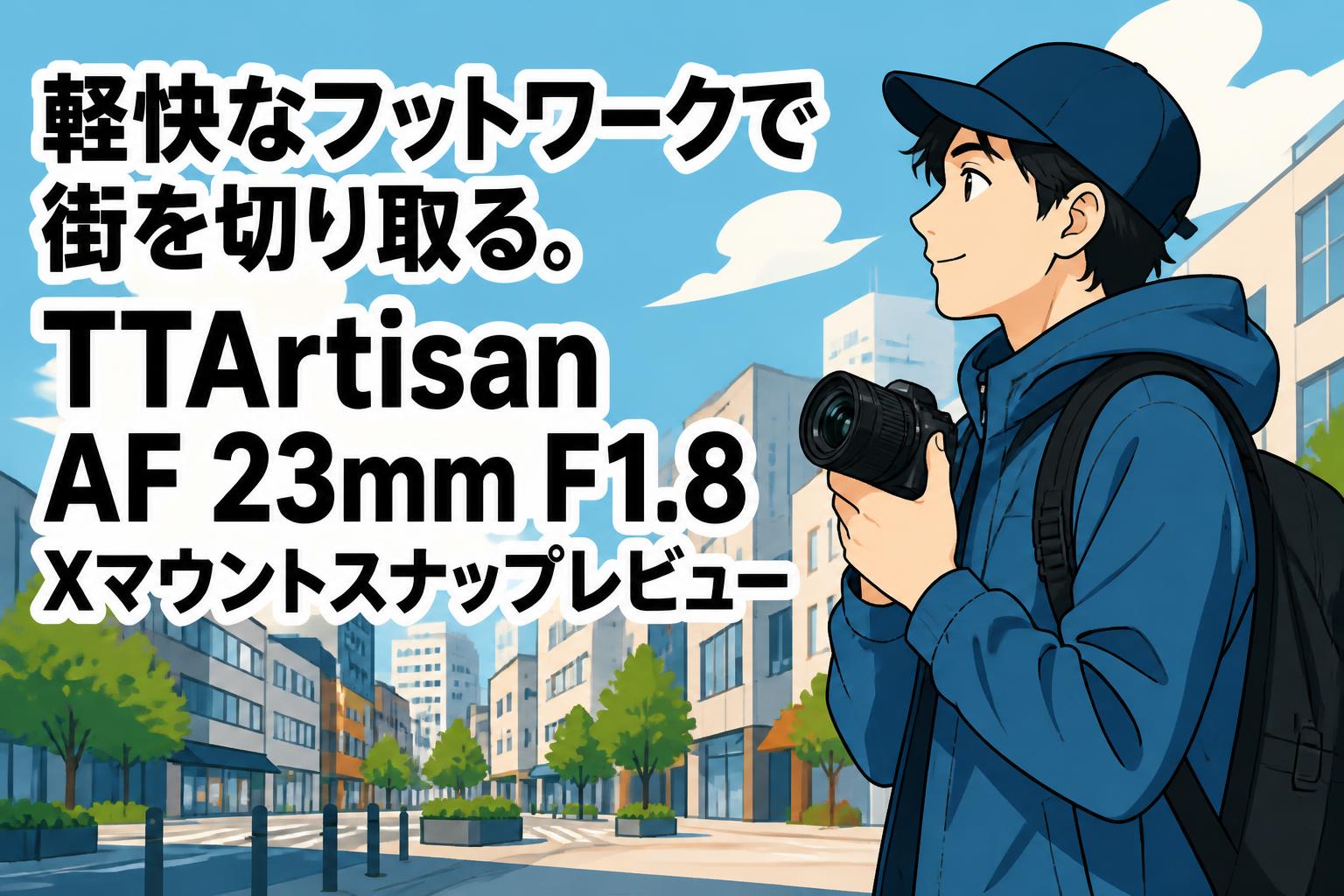 軽快なフットワークで街を切り取る。TTArtisan AF 23mm F1.8 Xマウントスナップレビュー