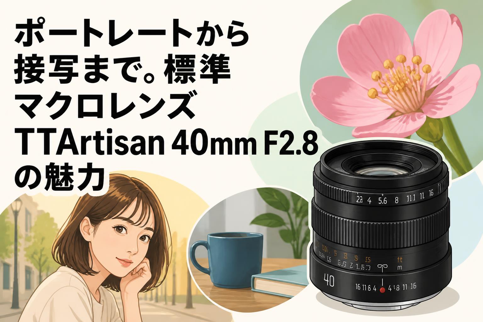 ポートレートから接写まで。標準マクロレンズTTArtisan 40mm F2.8の魅力