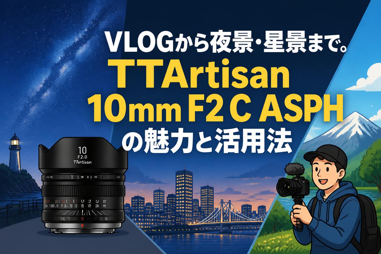 VLOGから夜景・星景まで。TTArtisan 10mm F2 C ASPHの魅力と活用法