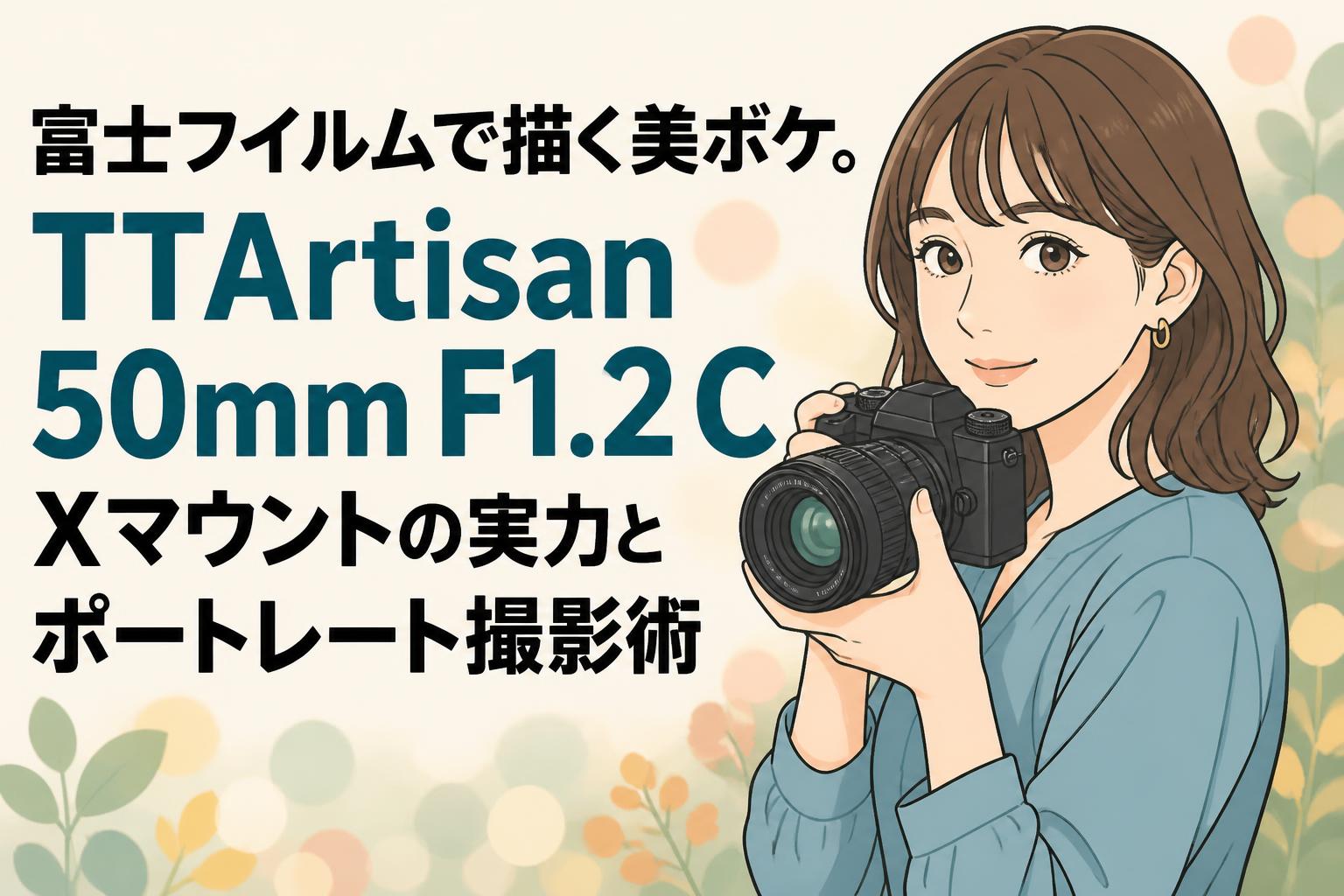 富士フイルムで描く美ボケ。TTArtisan 50mm F1.2 C Xマウントの実力とポートレート撮影術