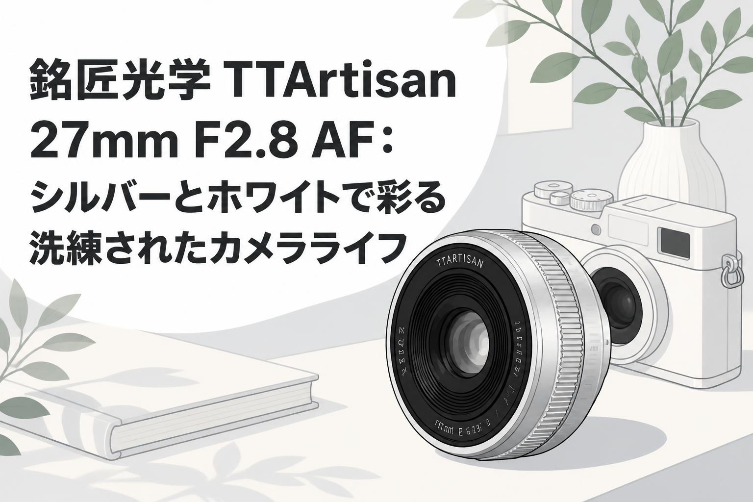 銘匠光学 TTArtisan 27mm F2.8 AF：シルバーとホワイトで彩る洗練されたカメラライフ