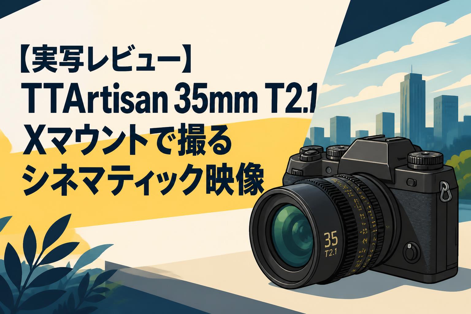 【実写レビュー】TTArtisan 35mm T2.1 Xマウントで撮るシネマティック映像