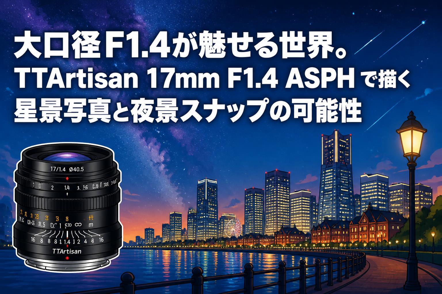 大口径F1.4が魅せる世界。TTArtisan 17mm F1.4 ASPH で描く星景写真と夜景スナップの可能性