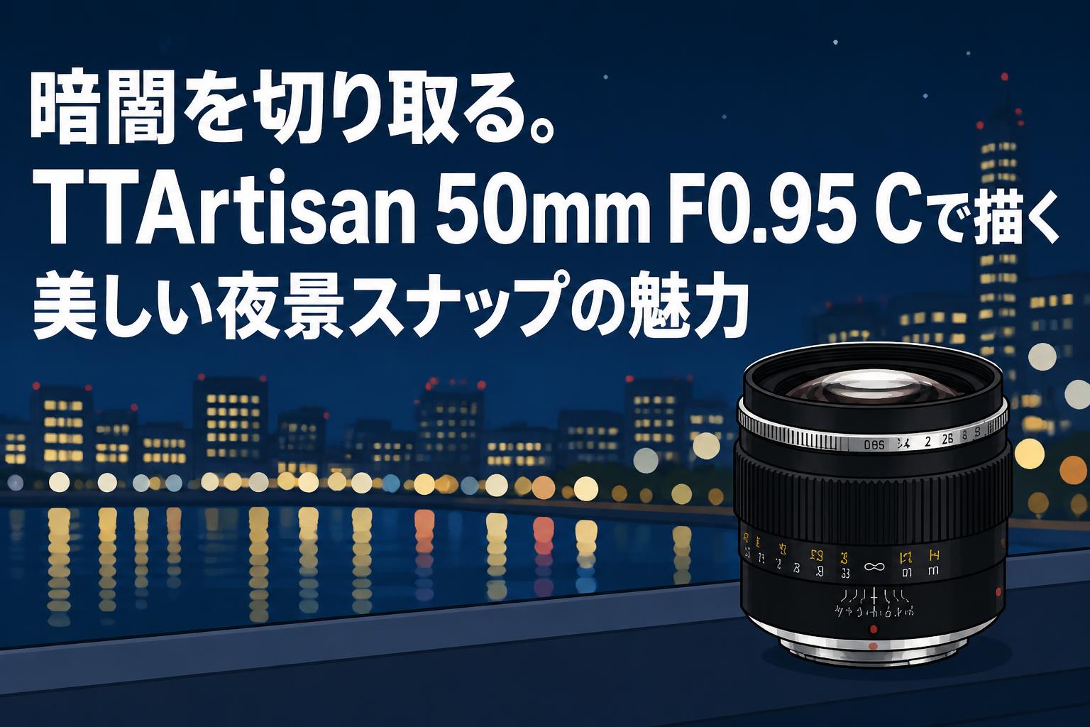 暗闇を切り取る。TTArtisan 50mm F0.95 Cで描く美しい夜景スナップの魅力
