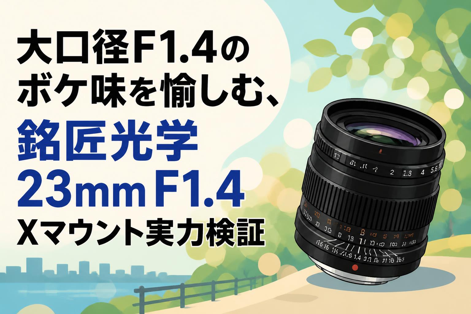 大口径F1.4のボケ味を愉しむ、銘匠光学 23mm F1.4 Xマウント実力検証