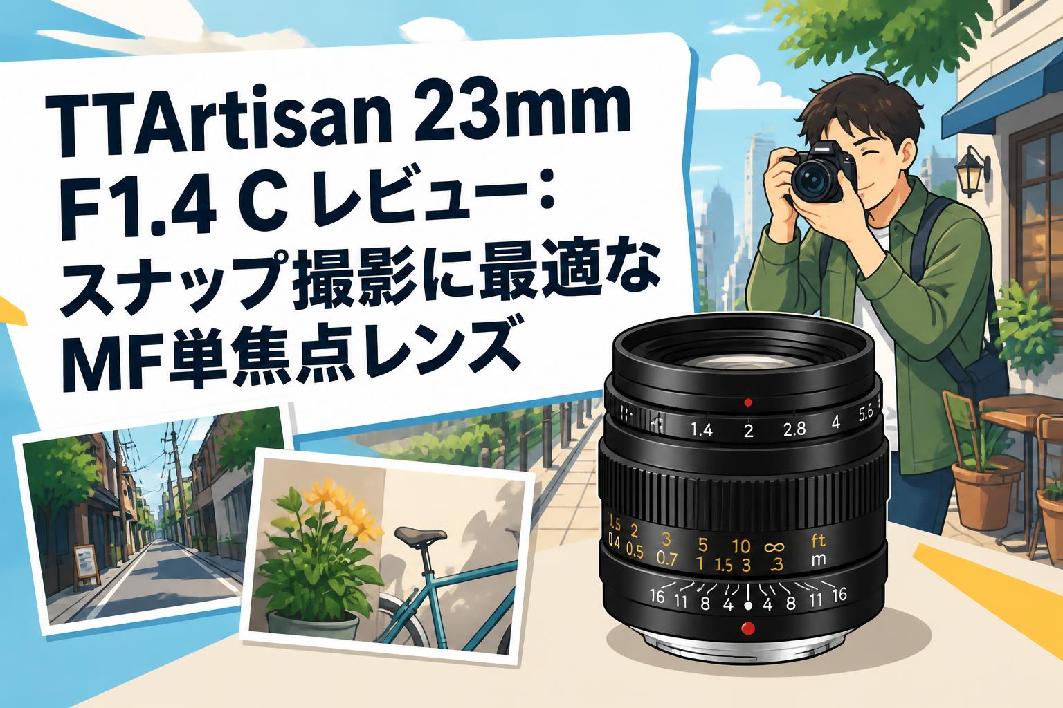 TTArtisan 23mm F1.4 C レビュー：スナップ撮影に最適なMF単焦点レンズ
