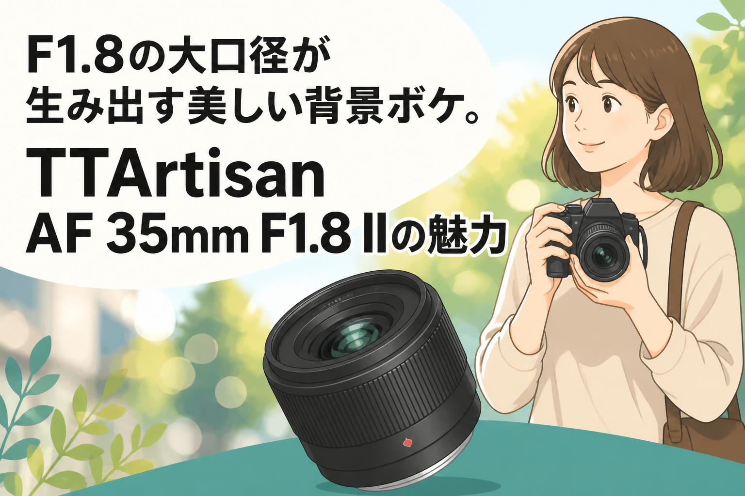 F1.8の大口径が生み出す美しい背景ボケ。TTArtisan AF 35mm F1.8 IIの魅力