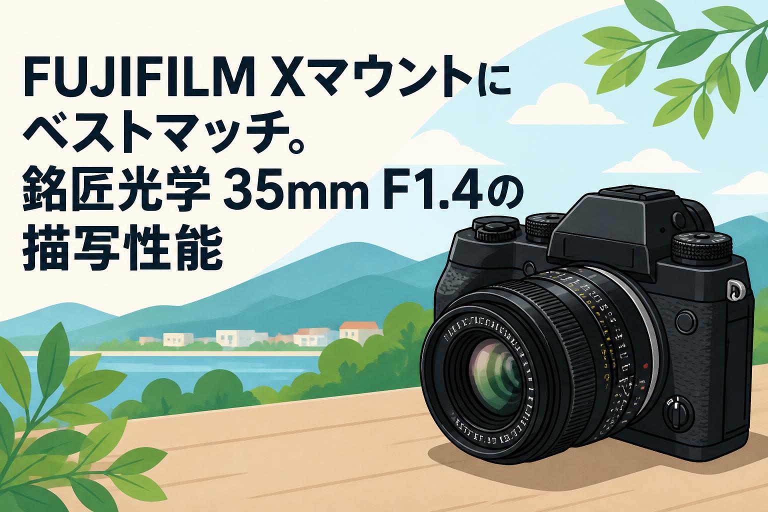 FUJIFILM Xマウントにベストマッチ。銘匠光学 35mm F1.4の描写性能
