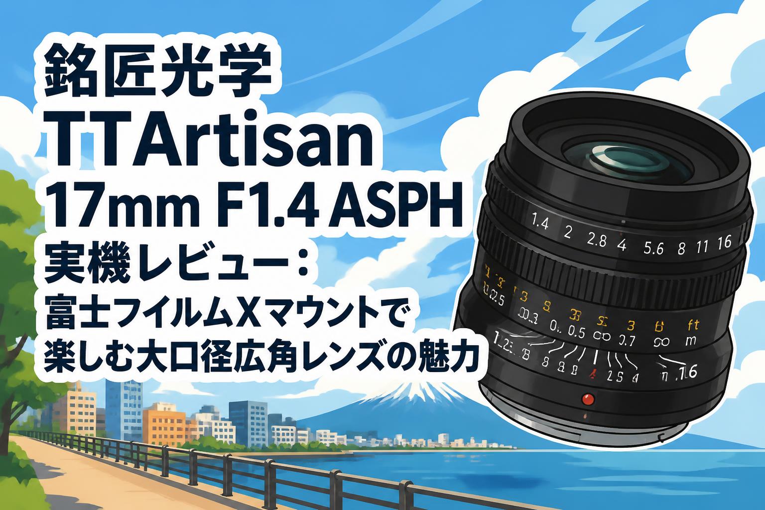 銘匠光学 TTArtisan 17mm F1.4 ASPH 実機レビュー：富士フイルムXマウントで楽しむ大口径広角レンズの魅力