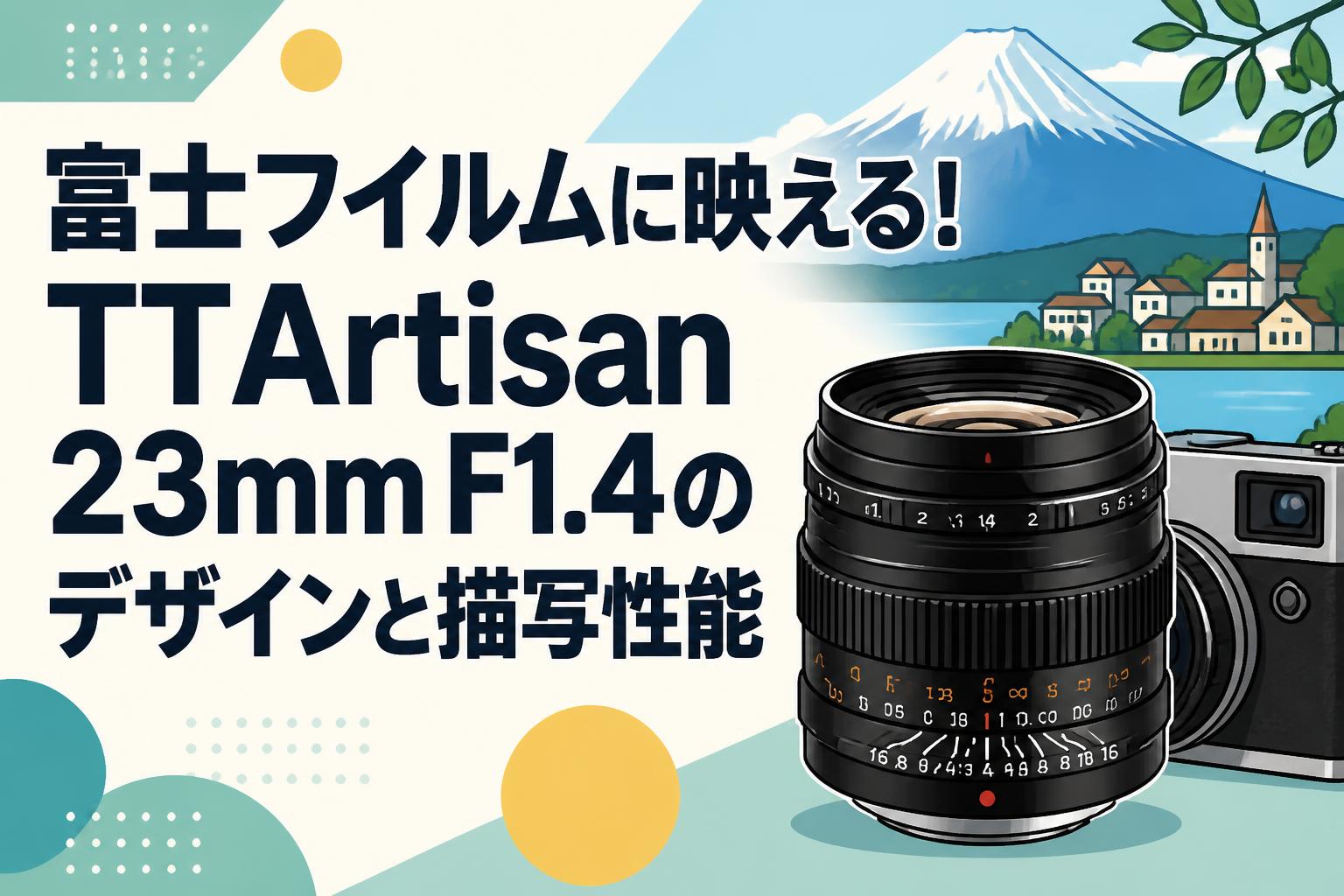 富士フイルムに映える！TTArtisan 23mm F1.4のデザインと描写性能