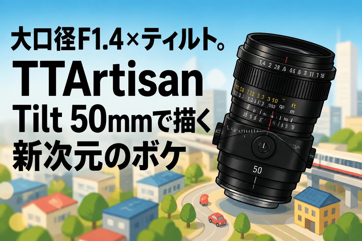 大口径F1.4×ティルト。TTArtisan Tilt 50mmで描く新次元のボケ