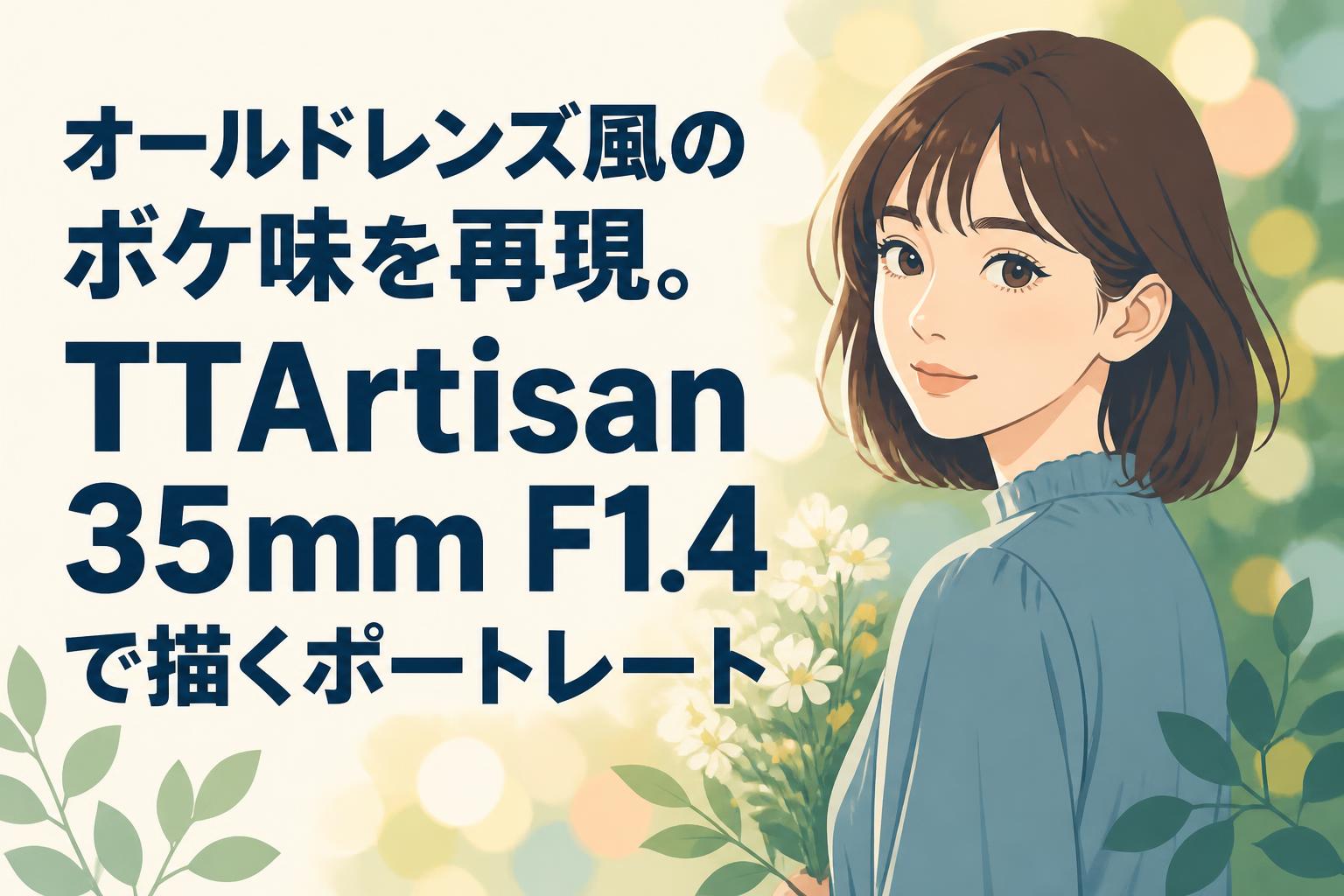 オールドレンズ風のボケ味を再現。TTArtisan 35mm F1.4で描くポートレート