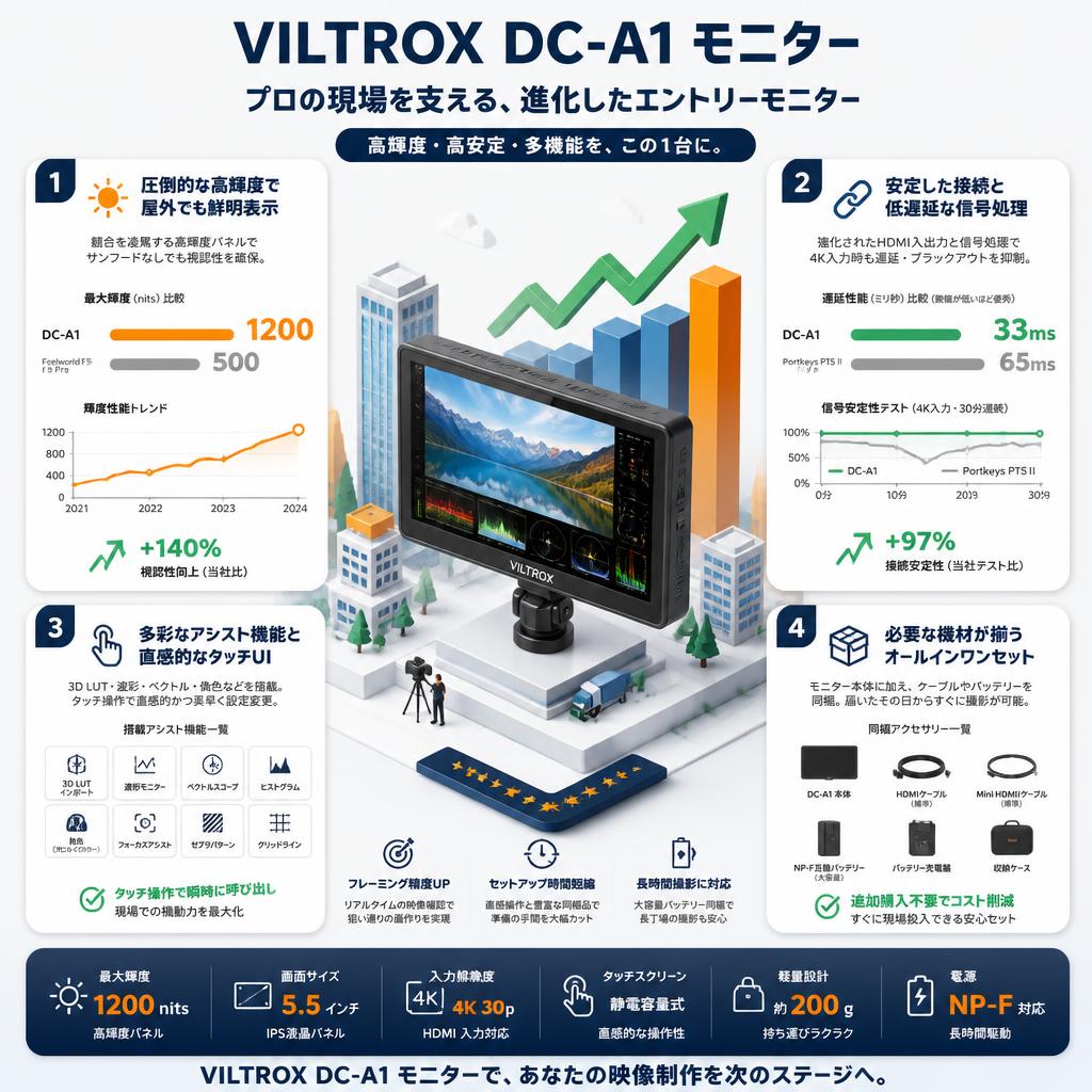 Viltrox DC-A1 モニター セールスポイント