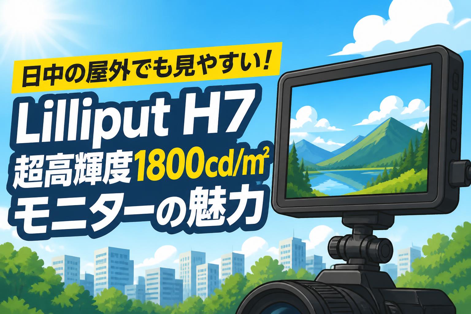 日中の屋外でも見やすい！Lilliput H7 超高輝度1800cd/m²モニターの魅力