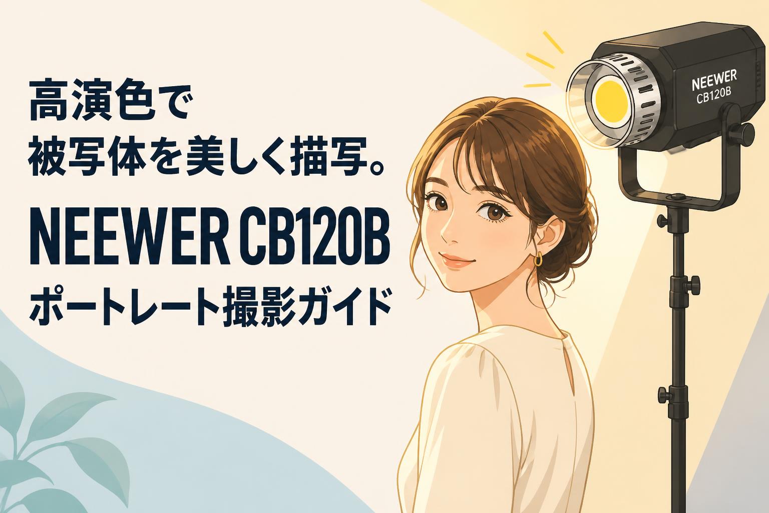 高演色で被写体を美しく描写。NEEWER CB120Bポートレート撮影ガイド